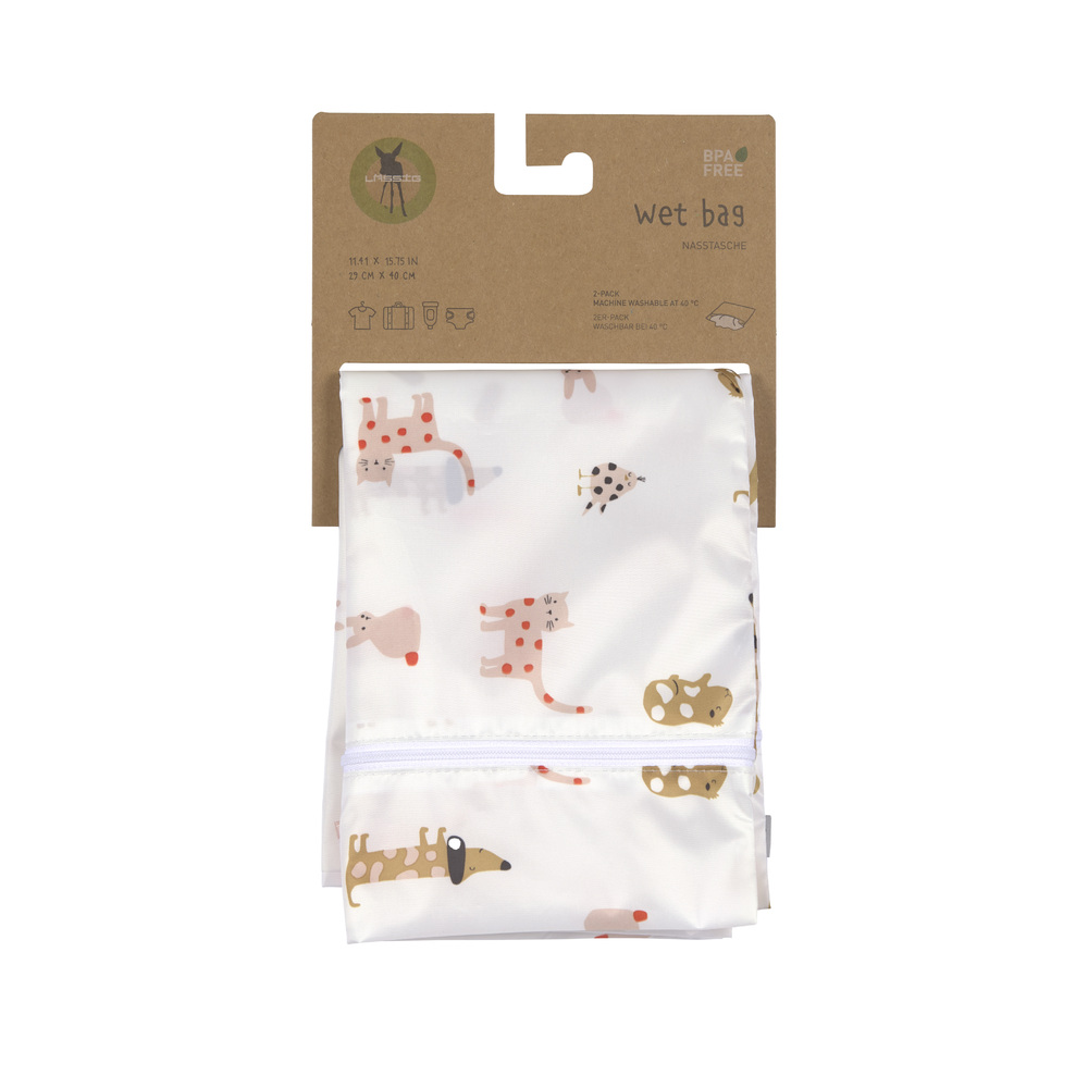Lässig - Lot de 2 Wet bags Little mateys ORANGE Lässig