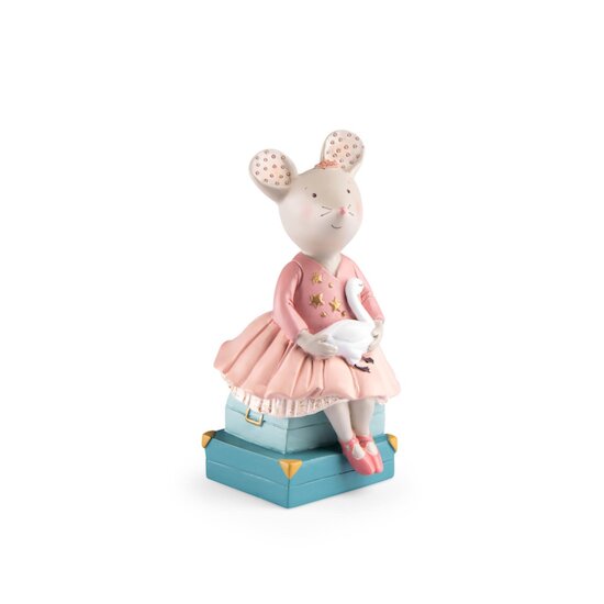 Moulin Roty Tirelire souris La petite école de danse Multicolore  Moulin Roty Tirelire souris La petite école de danse Multicolore