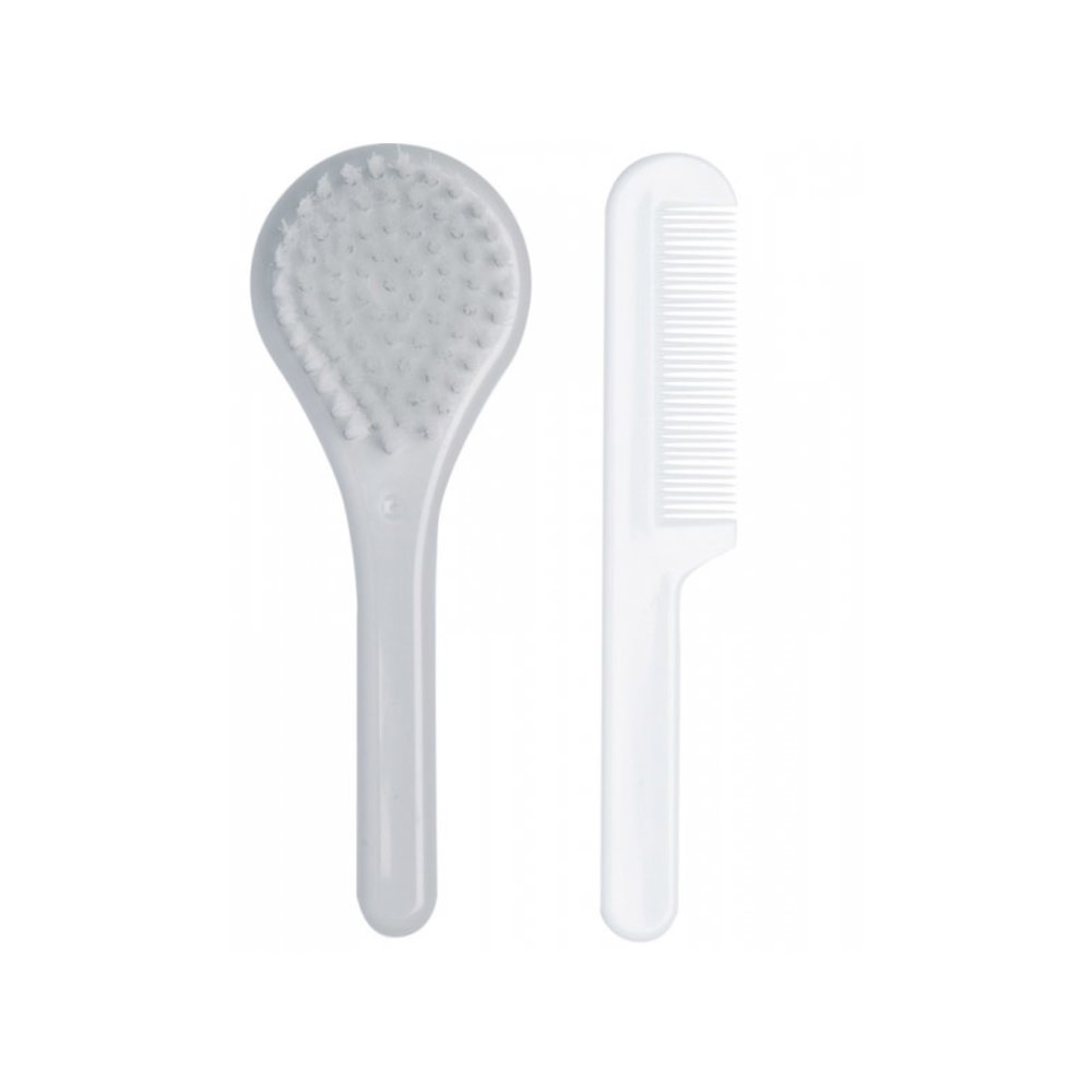 Set Coiffure brosse et peigne GRIS Luma