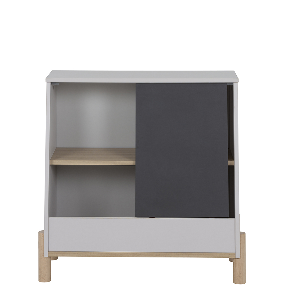 Rangement 1 porte coulissante Eliott GRIS Galipette