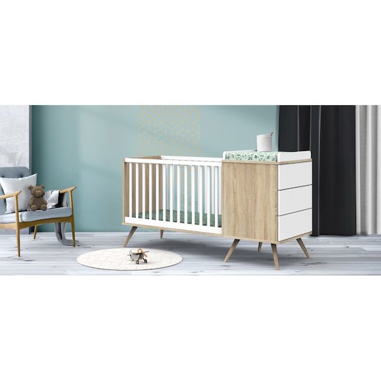 Lit Combine Evolutif En 90x190 Seventies Blanc Sauthon De Sauthon Lit Combine Evolutif En 90x190 Seventies Blanc Sauthon De Sauthon