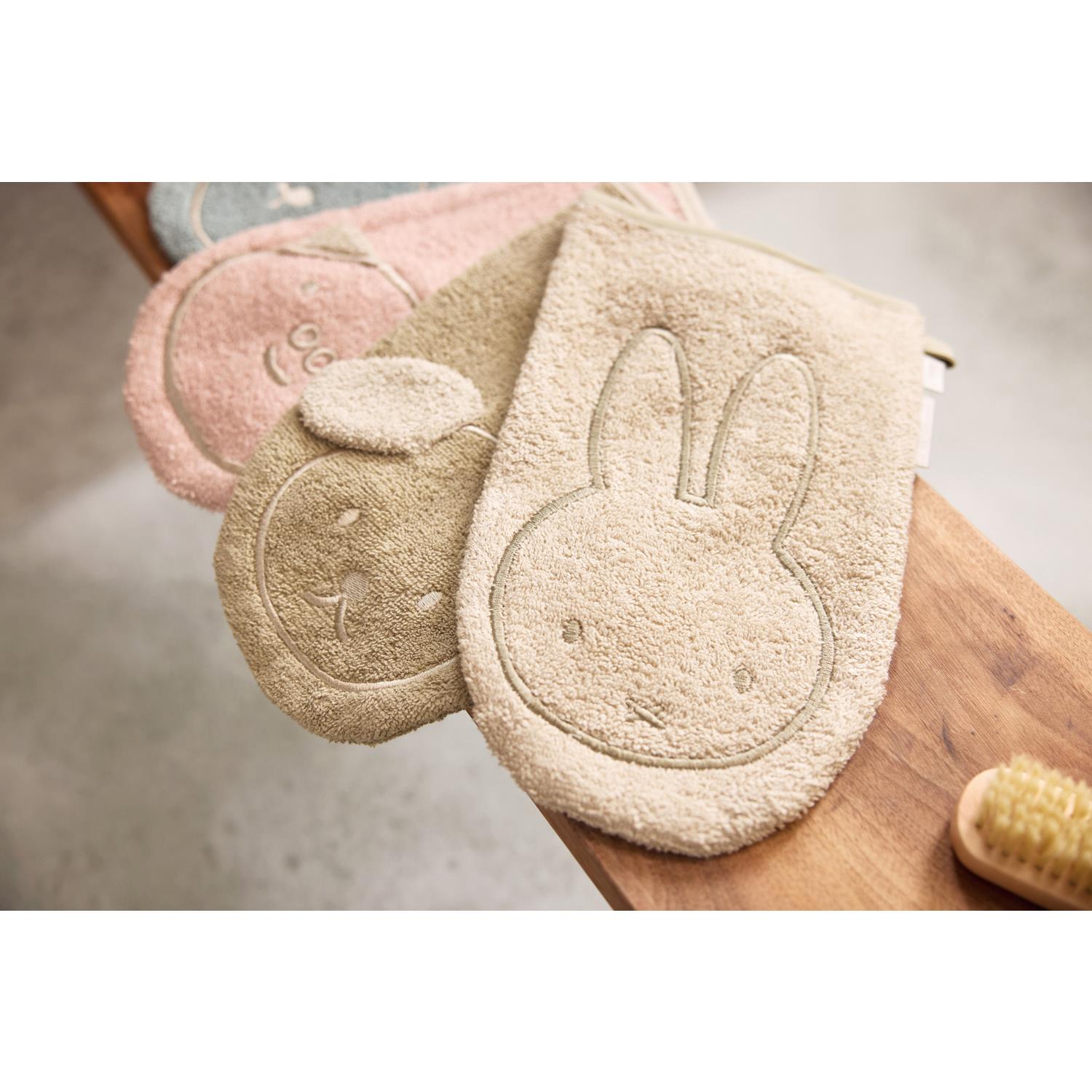 Jollein - Gant de Toilette Éponge Miffy BEIGE Jollein