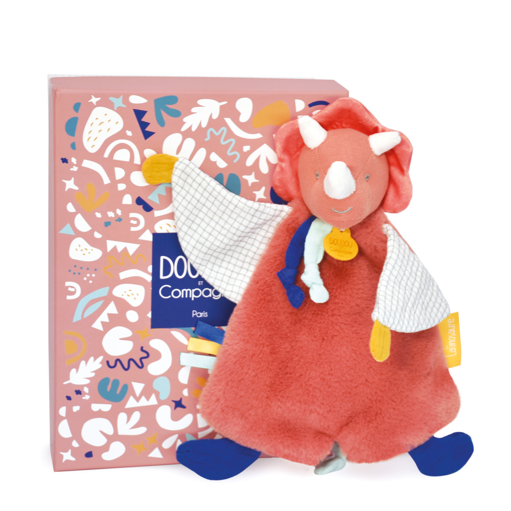 Doudou Les calinosaures ORANGE Doudou & Compagnie