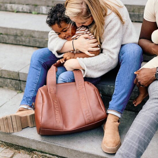 Childhome Sac à langer Mommy Club Simili Cuir Dark Brown  Childhome Sac à langer Mommy Club Simili Cuir Dark Brown
