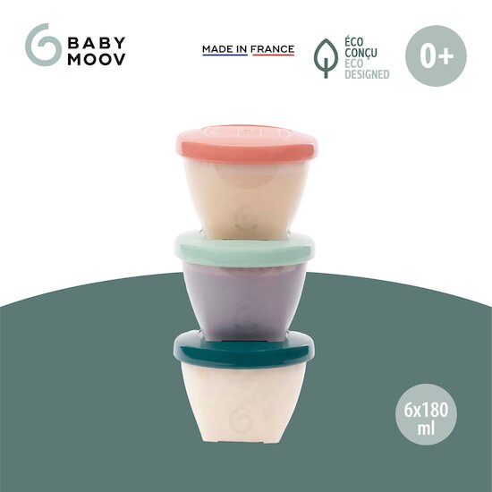 Babymoov Boîtes de conservation Babybols biosources Multicolore  Babymoov Boîtes de conservation Babybols biosources Multicolore