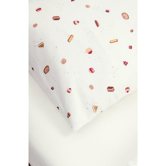 Kadolis Taie d'oreiller Coton Bio Gourmandises Multicolore  Kadolis Taie d'oreiller Coton Bio Gourmandises Multicolore