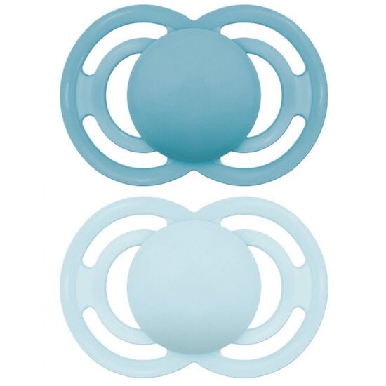 LOVI sucette 0-2 mois, Sucettes pour bébés avec tétine en silicone, Embout  dynamique, Sans BPA, Collection Baby Shower Boy, 2 pièces, Bleu