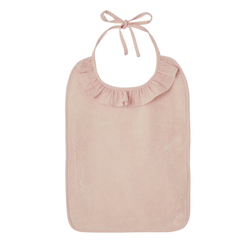 Grand Bavoir à nouer Soft Bambou ROSE BB&Co