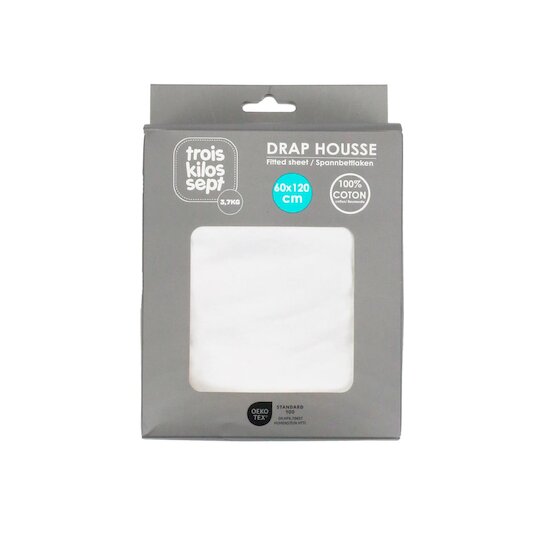Trois Kilos Sept Drap Housse Blanc  Trois Kilos Sept Drap Housse Blanc
