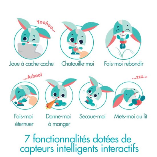 Tiny Love Jouet interactif Wonder Buddies Thomas le Lapin  Tiny Love Jouet interactif Wonder Buddies Thomas le Lapin