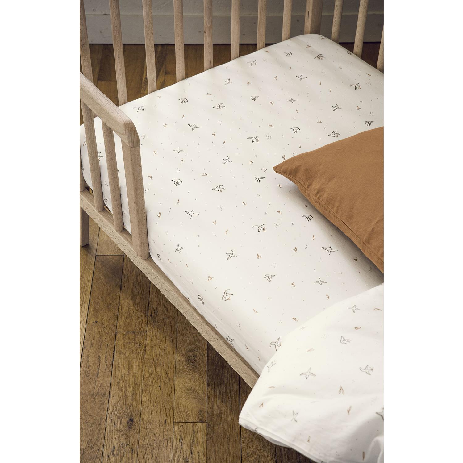 Kadolis - Drap housse Coton Bio pour Lit bébé L'envolée MULTICOLORE Kadolis