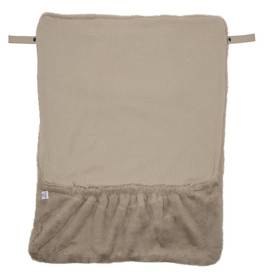 BB&Co Couverture nomade fausse fourrure angora Beige  BB&Co Couverture nomade fausse fourrure angora Beige