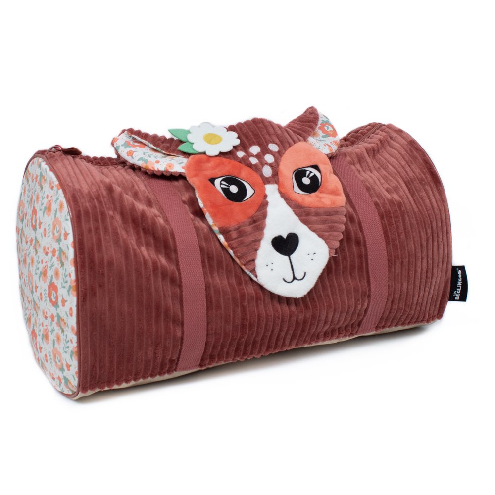 LES DEGLINGOS - Sac weekend Melimelos La Biche ROUGE Les Déglingos