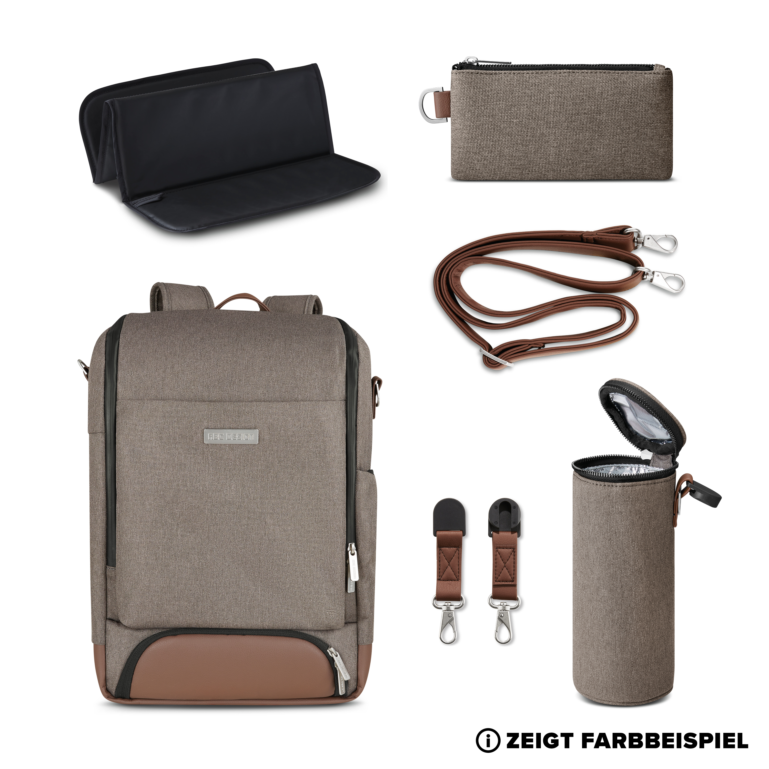 Sac à langer Backpack VERT ABC Design