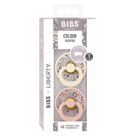 BIBS BIBS x Liberty Tétine Colour 2 Pack Lavender/Blush 0-6 mois