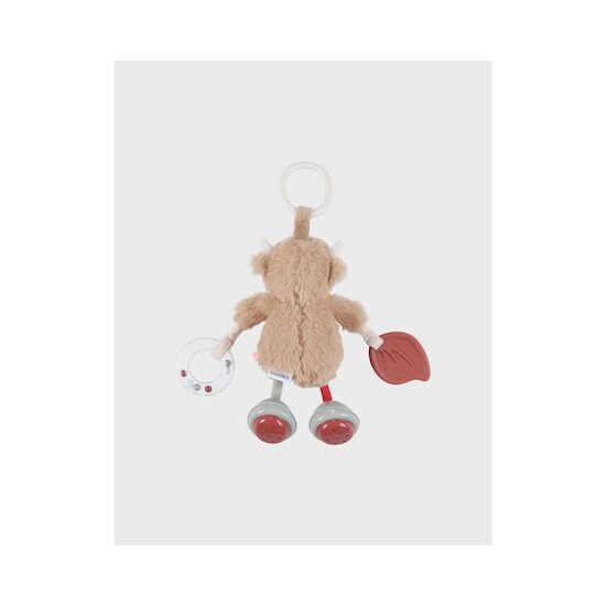 Noukie's Peluche d'activité de voyage Fluffy F&O Cow  Noukie's Peluche d'activité de voyage Fluffy F&O Cow
