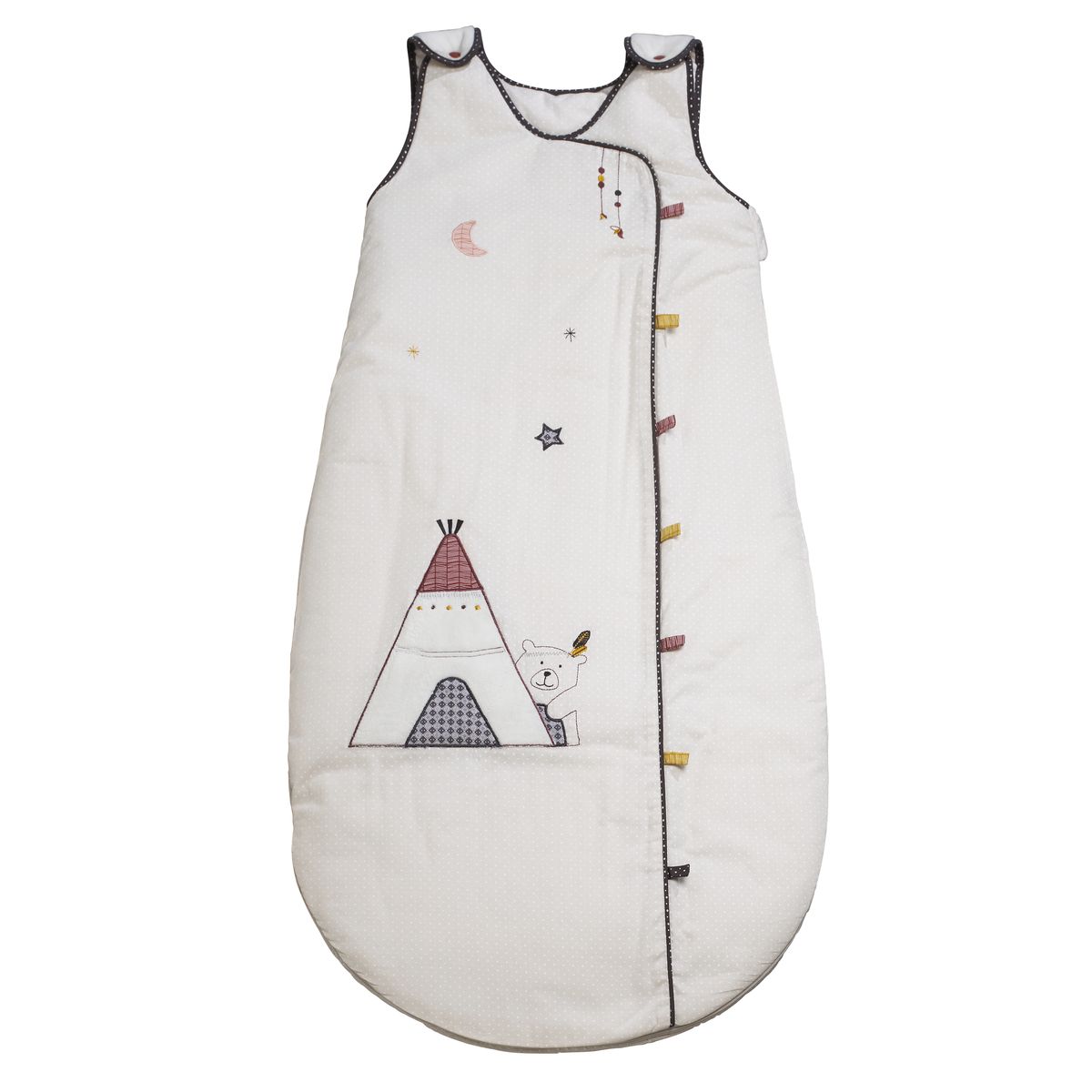 Gigoteuse ouatinee Timouki BLANC Sauthon Baby Déco