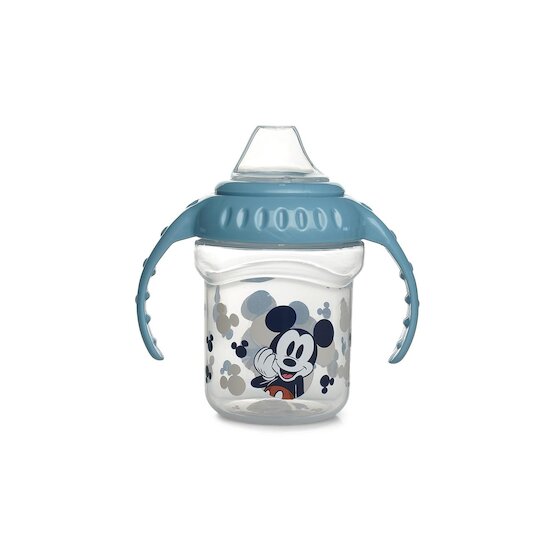Thermobaby Tasse à poignée Bec Silicone Mickey Bleu  250 ml
