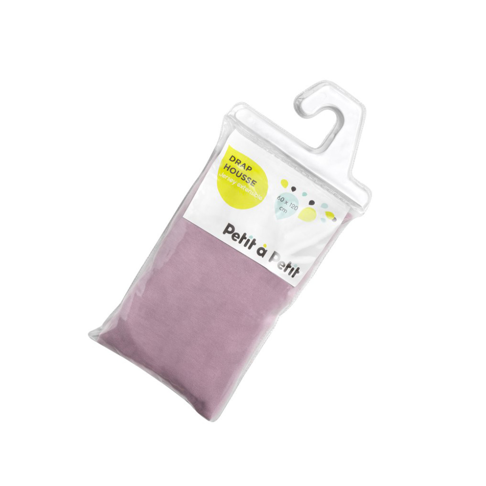 Drap housse jersey ROSE Petit à petit