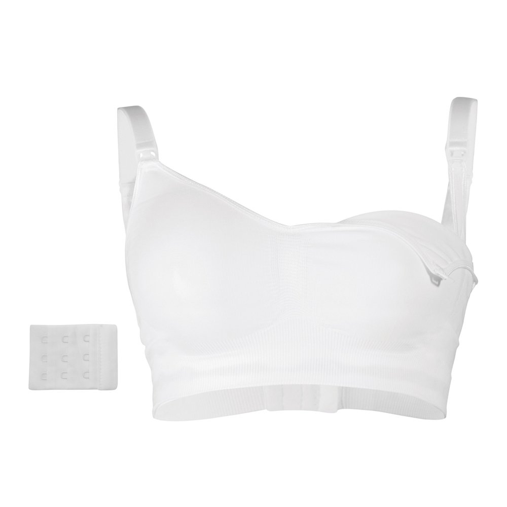 Soutien gorge allaitement sans coutures BLANC Carriwell