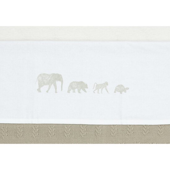 Jollein Drap animals Olive Green 120x150 cm Jollein Drap animals Olive Green 120x150 cm