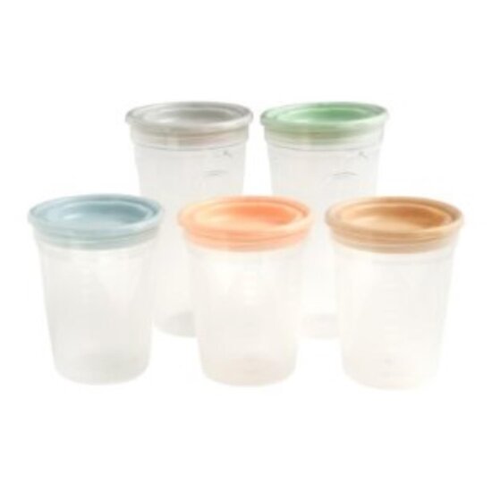 Tigex 5 Pots de Conservation Transparent  Tigex 5 Pots de Conservation Transparent