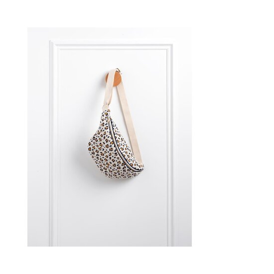 Sauthon Sac Banane Léopard Ecru/Noir/Caramel 