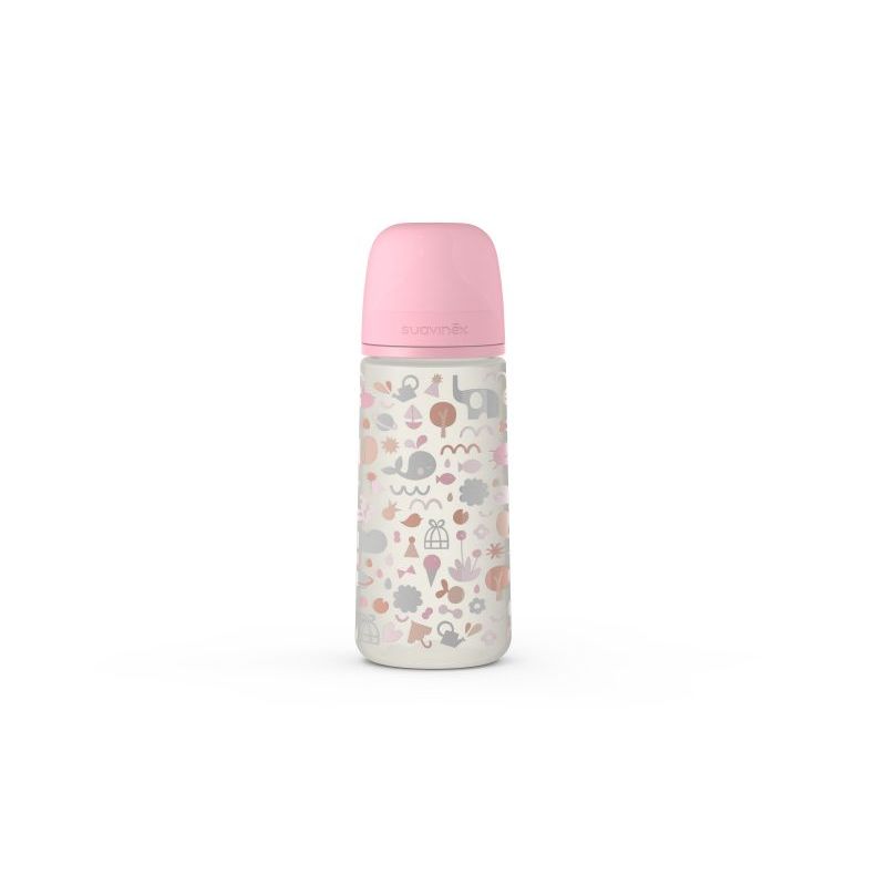 Suavinex - Biberon tétine symetrique SX PRO Memories ROSE Suavinex