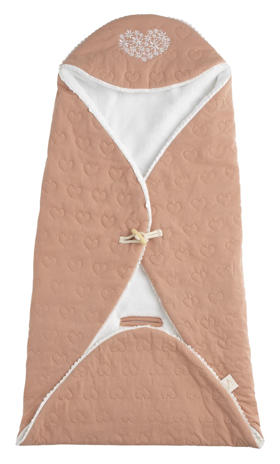 Couverture Nomade Petit Coeur ROSE Sauthon