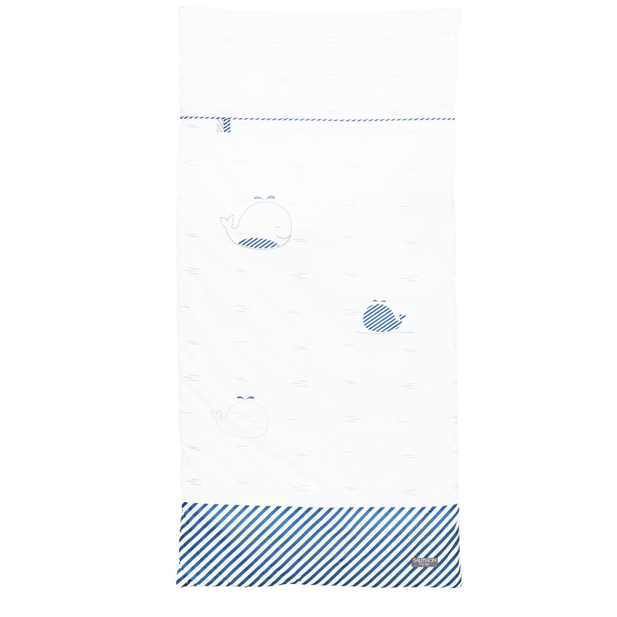 Edredon Blue baleine BLANC Sauthon