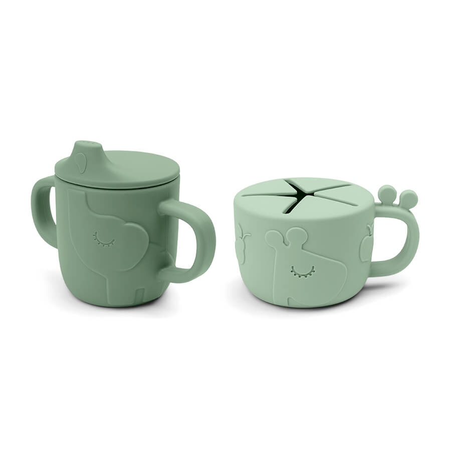 DONE BY DEER - Tasse double usage Deer friends Peekaboo VERT Done by Deer