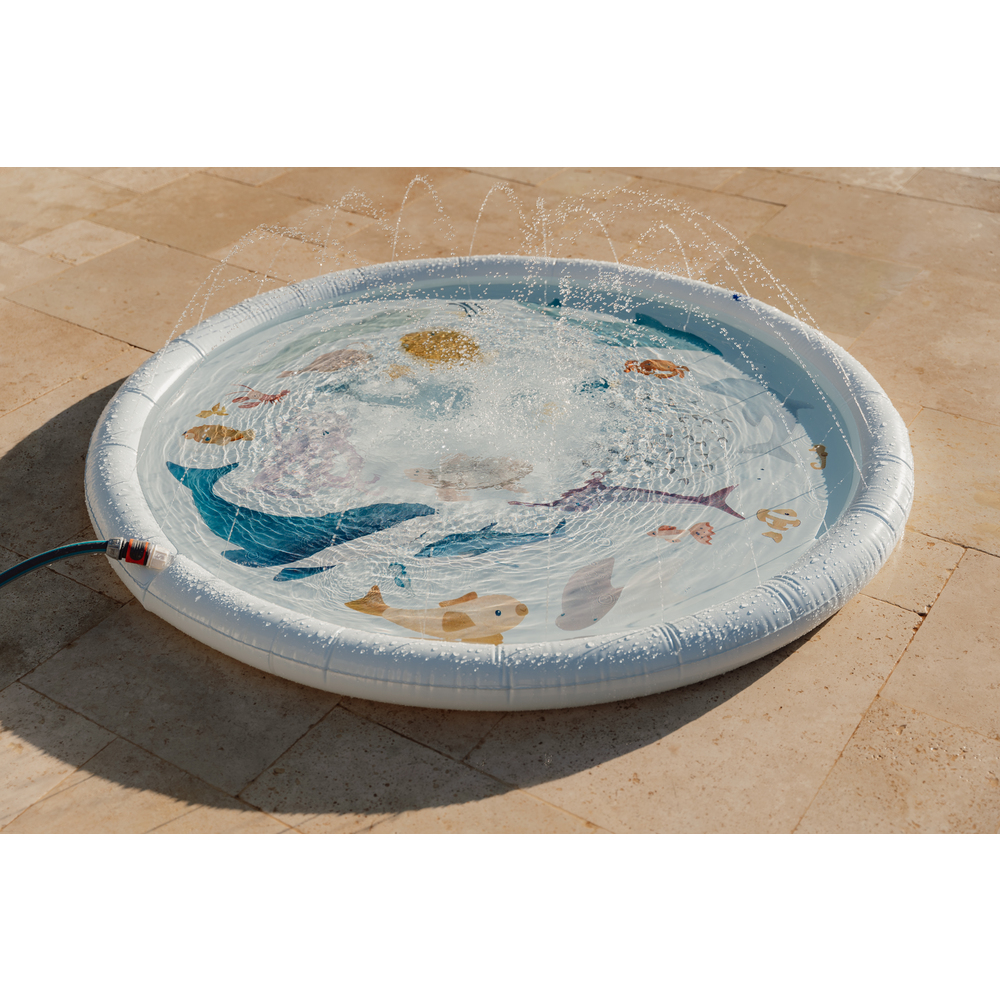 LITTLE DUTCH - Tapis de jets d'eau - Sailors Bay BLEU Little Dutch