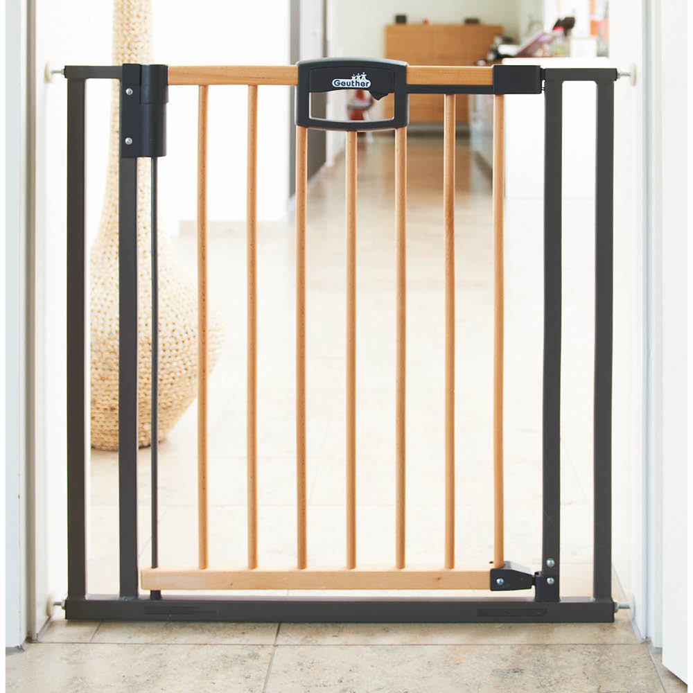 Barrière de sécurité Easylock Wood plus BEIGE Geuther