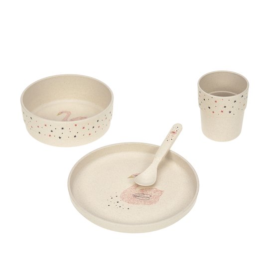 Lässig Coffret repas Little Water Cygne Beige  Lässig Coffret repas Little Water Cygne Beige