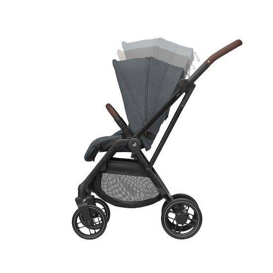 Maxi Cosi Poussette Leona 2 Twillic Graphite Frame / Brown Leather  Maxi Cosi Poussette Leona 2 Twillic Graphite Frame / Brown Leather