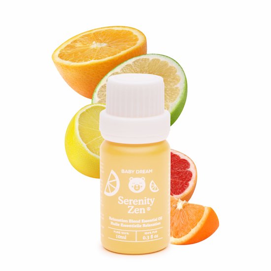 Baby Dream Machine Huile essentielle Serenity Zen d'Orange/Citron biologiques 100% pure  10 ml