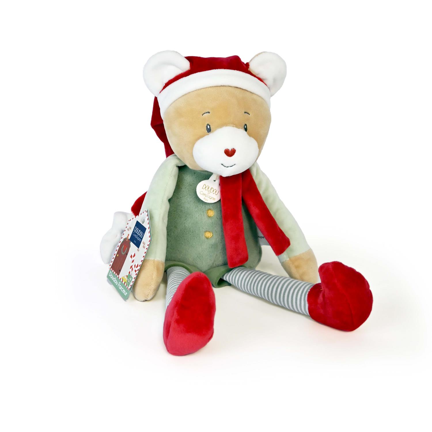 Doudou & Compagnie - Doudou farceur cotillon VERT Doudou & Compagnie