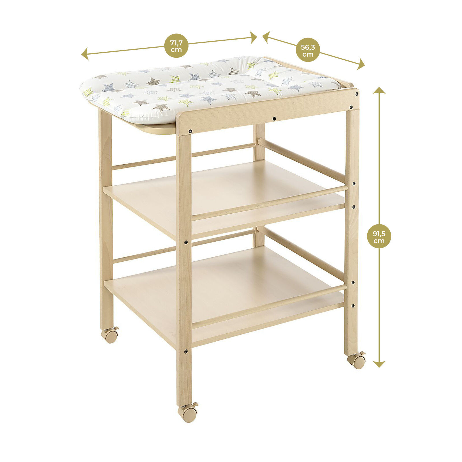 Table à langer mobile Clarissa BEIGE Geuther