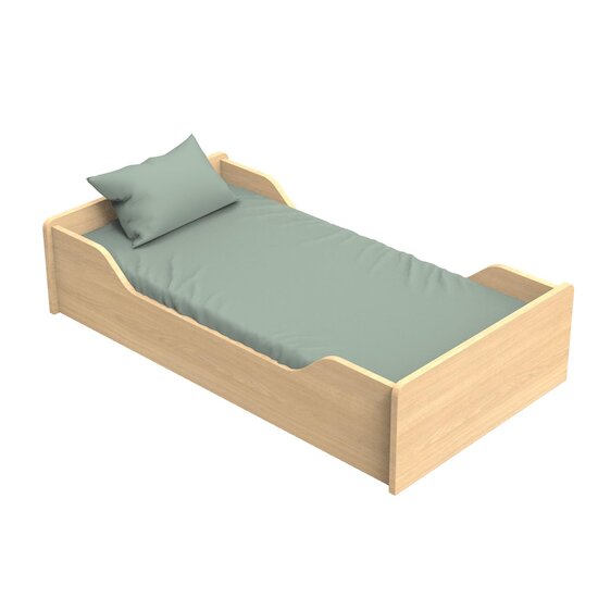 Sauthon Little big bed vanille Chêne Miel - Meringue 70x140 cm Sauthon Little big bed vanille Chêne Miel - Meringue 70x140 cm