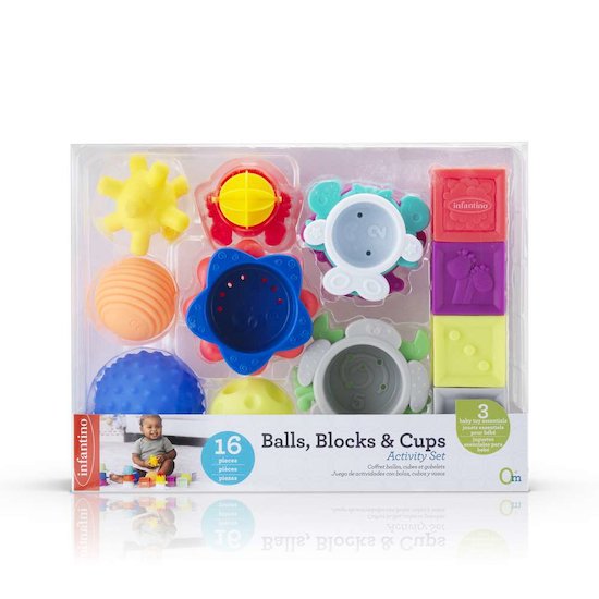 Infantino Coffret sensoriel 16 pièces   Infantino Coffret sensoriel 16 pièces