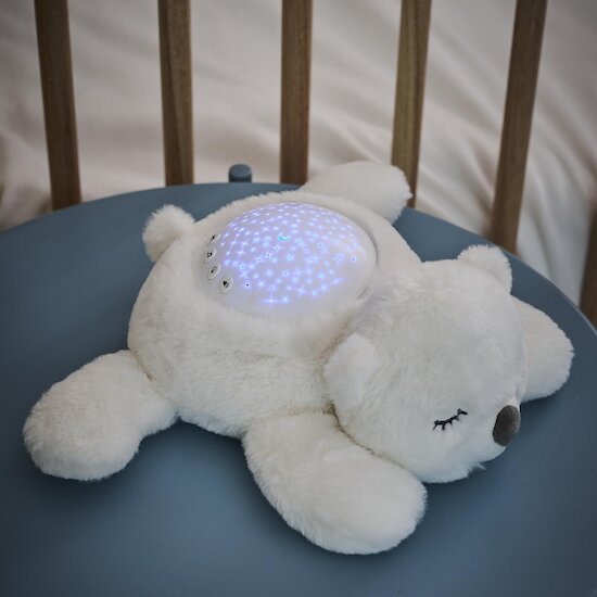 Nattou Veilleuse projecteur ours Blanc  Nattou Veilleuse projecteur ours Blanc