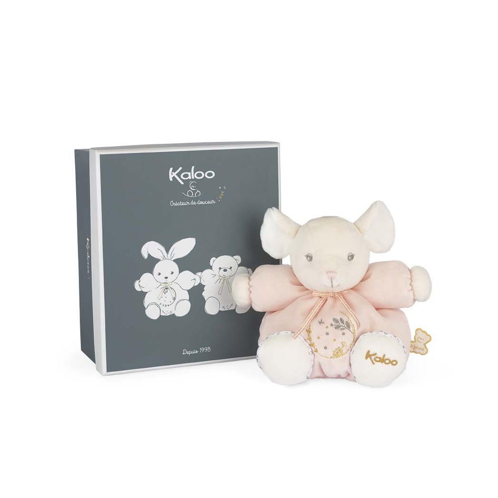 Kaloo - Patapouf souris Perle ROSE Kaloo