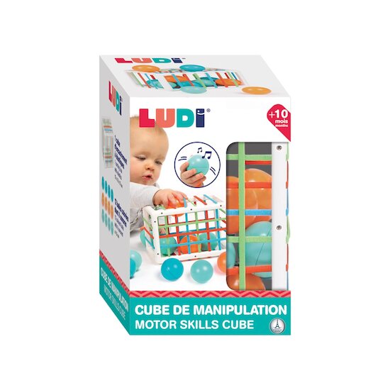 Ludi Cube de manipulation avec balles Multicolore 10 mois