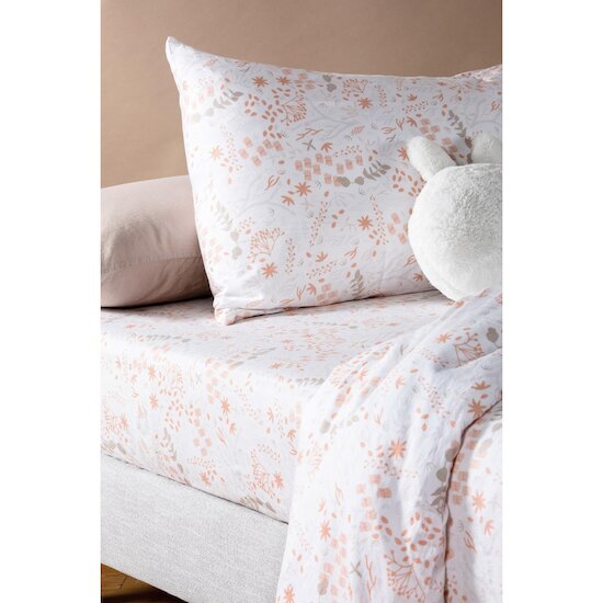 Kadolis Taie d'oreiller Coton Bio Yukari Douceur Peach 40x60 cm Kadolis Taie d'oreiller Coton Bio Yukari Douceur Peach 40x60 cm