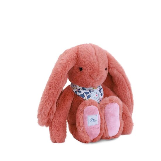 Doudou & Compagnie Doudou Lapin Fleurette Rouge 