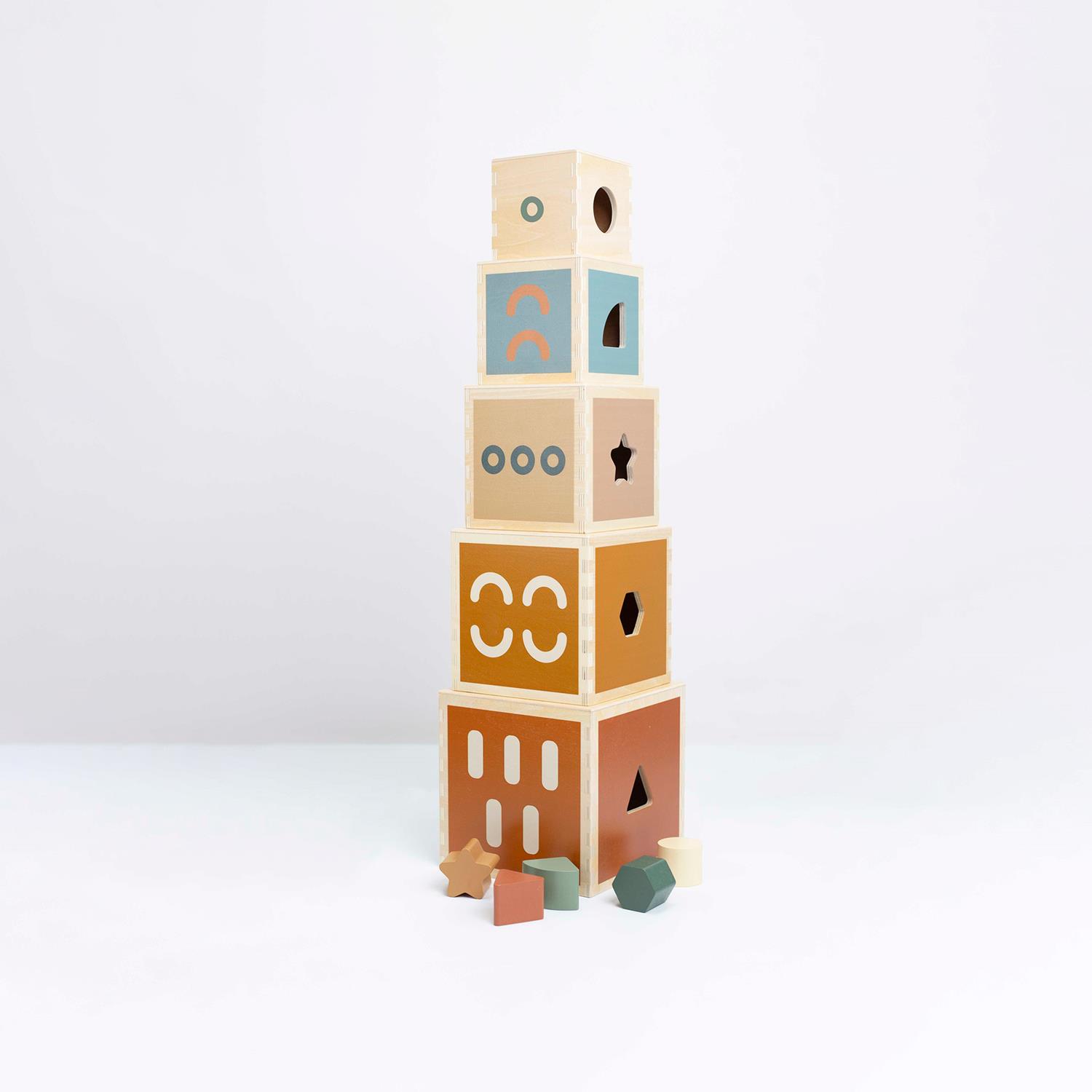 Cubes Empilables MULTICOLORE Trois Kilos Sept
