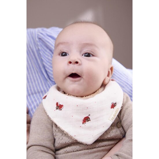 Filibabba Set de 2 bavoirbandanas Lucky + Ambre Multicolore 