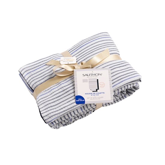 Sauthon Housse de couette plus taie Baby Sailor Bleu  Sauthon Housse de couette plus taie Baby Sailor Bleu