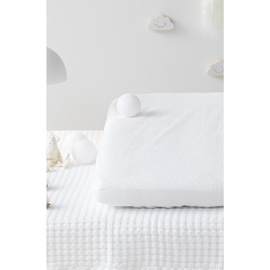Kadolis Alèse Berceau Imperméable Bouclette Coton Bio Blanc 45x90 cm Kadolis Alèse Berceau Imperméable Bouclette Coton Bio Blanc 45x90 cm