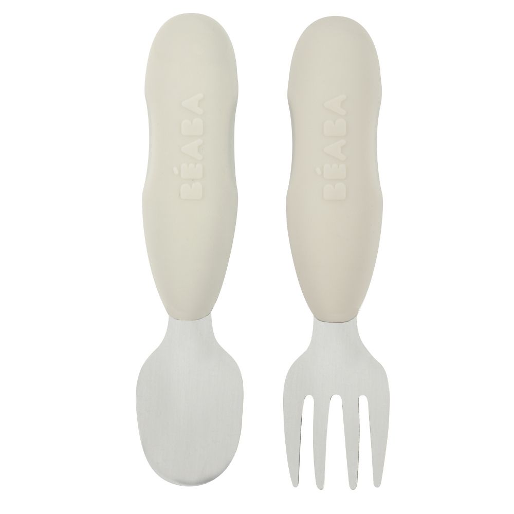 Beaba - Lot de 2 pré-cuillère silicone GRIS Béaba